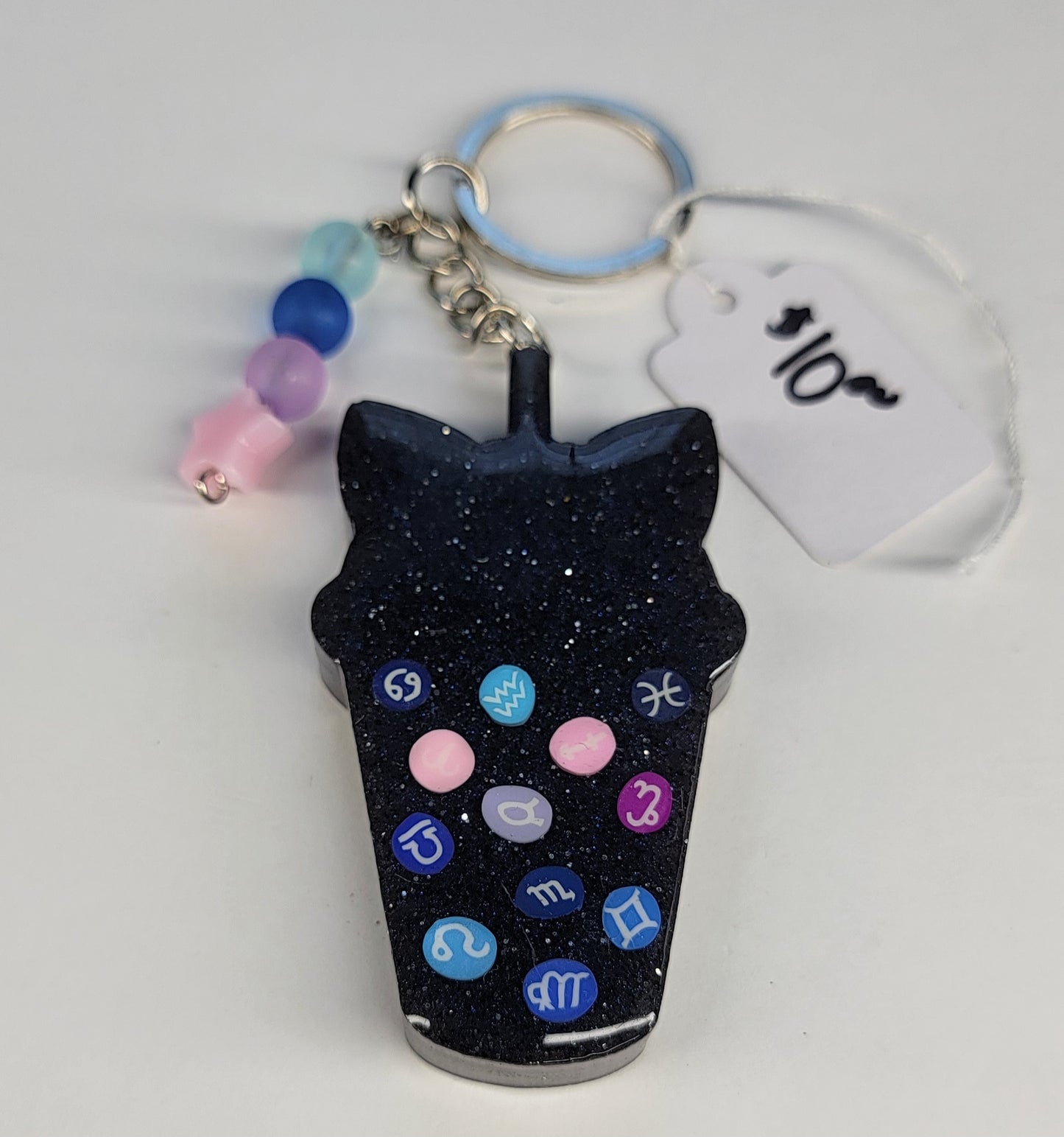 Zodiac Boba Kitty Keychain