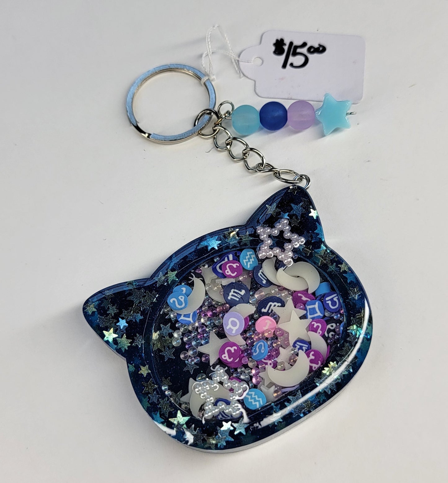 Zodiac Shaker Keychain