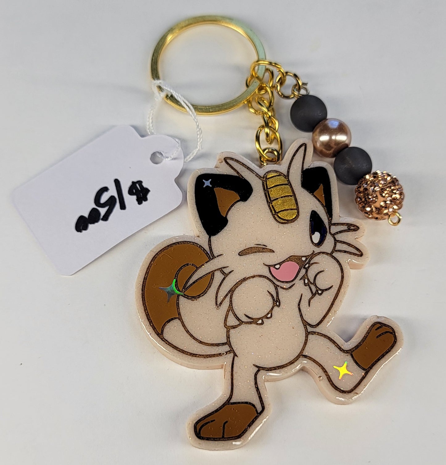 Meowth Kawaii Keychain