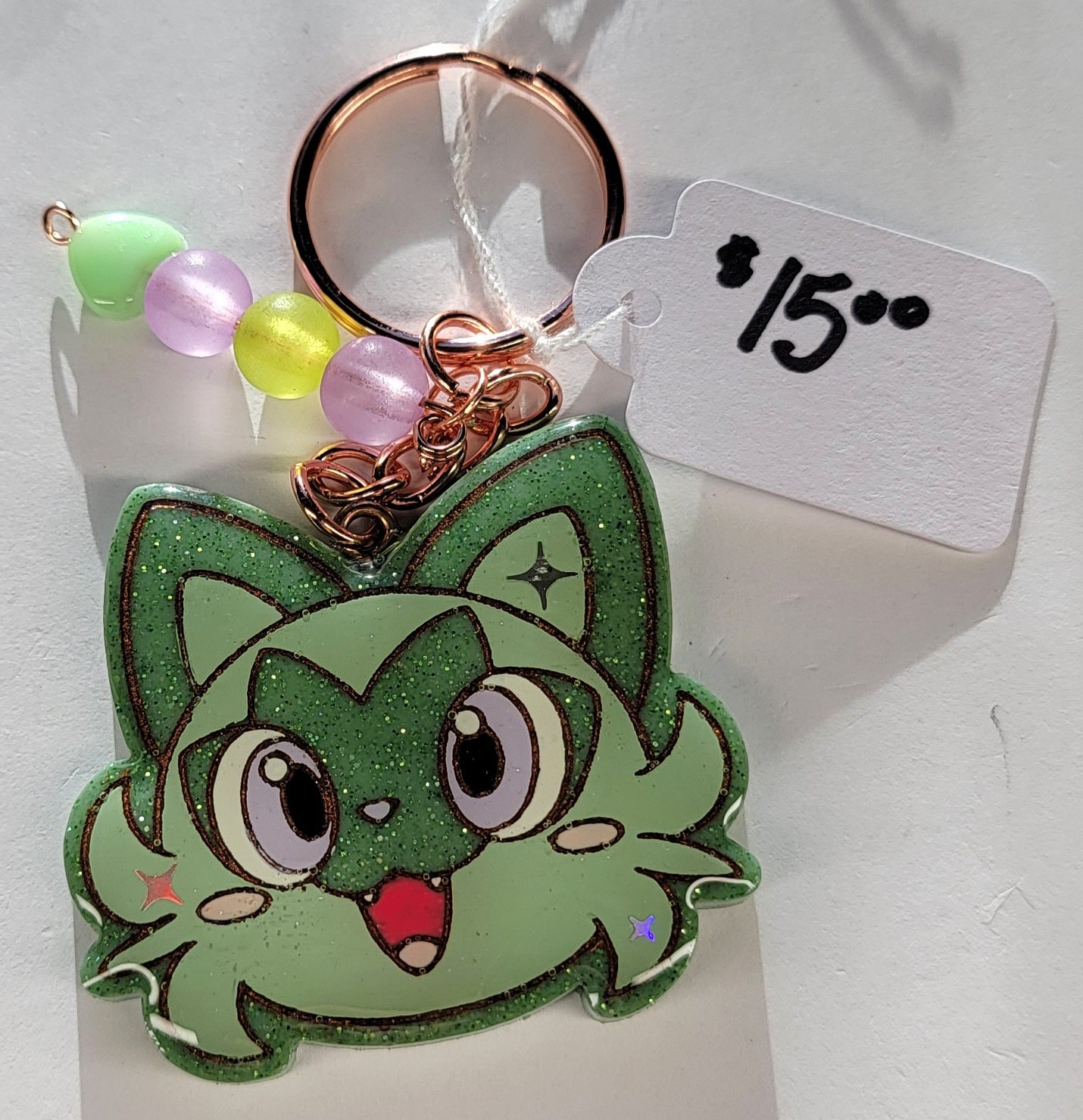 Sprigatito Shiny Head Keychain