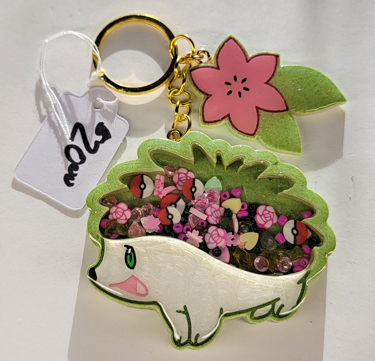 Large Shaymin Shaker Keychain