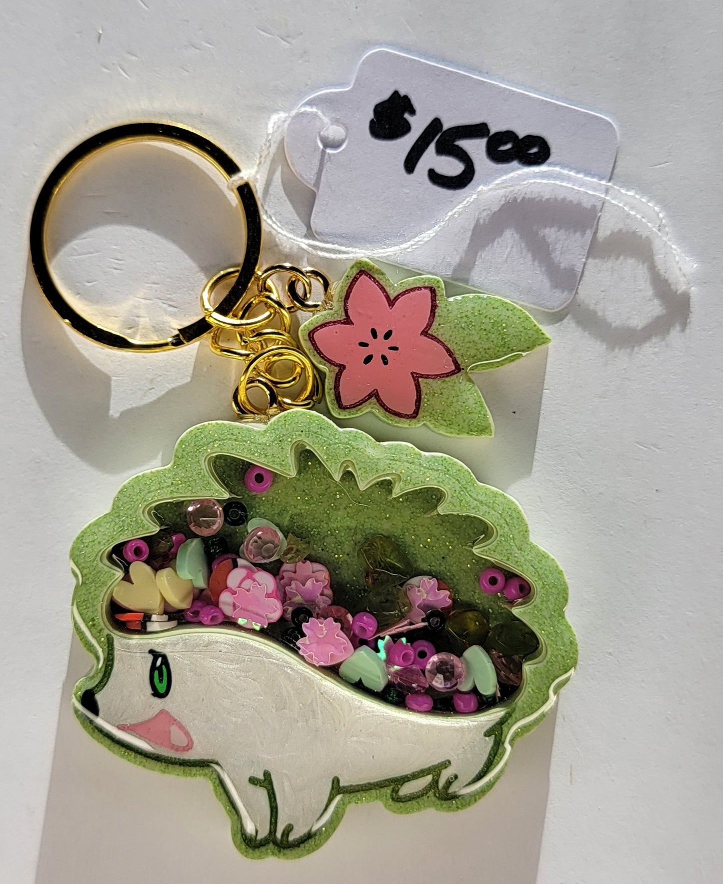 Small Shaymin Shaker Keychain