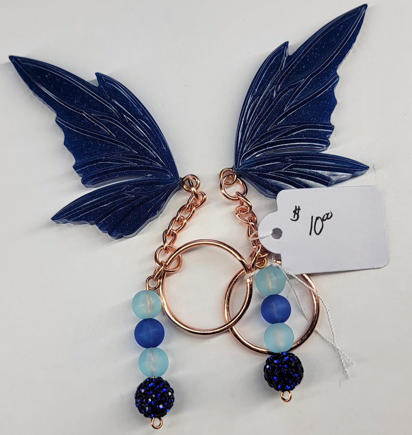 Blue Fairy Wing BFF Keychains