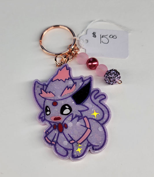 Spooky Espeon Keychain