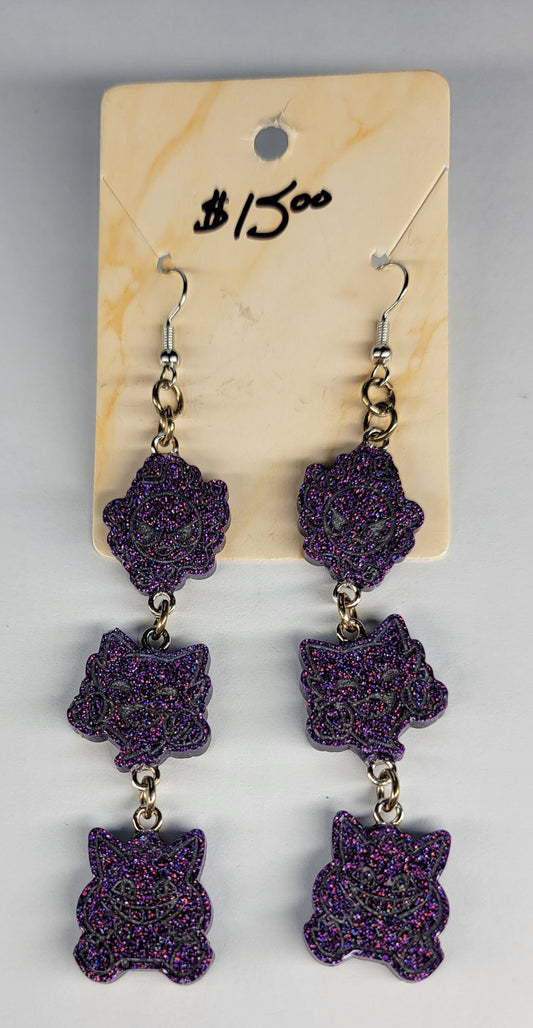 Gastly Evolution Earrings