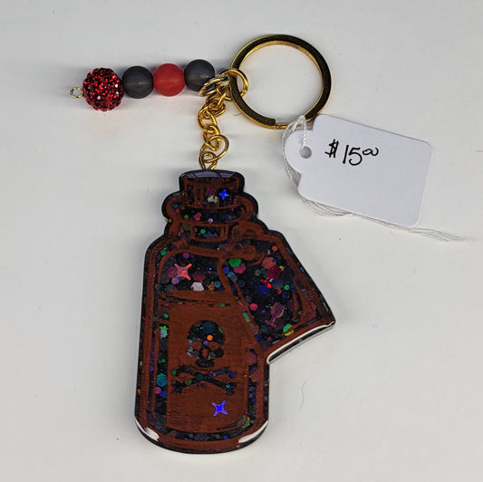 Skull Potion Keychain