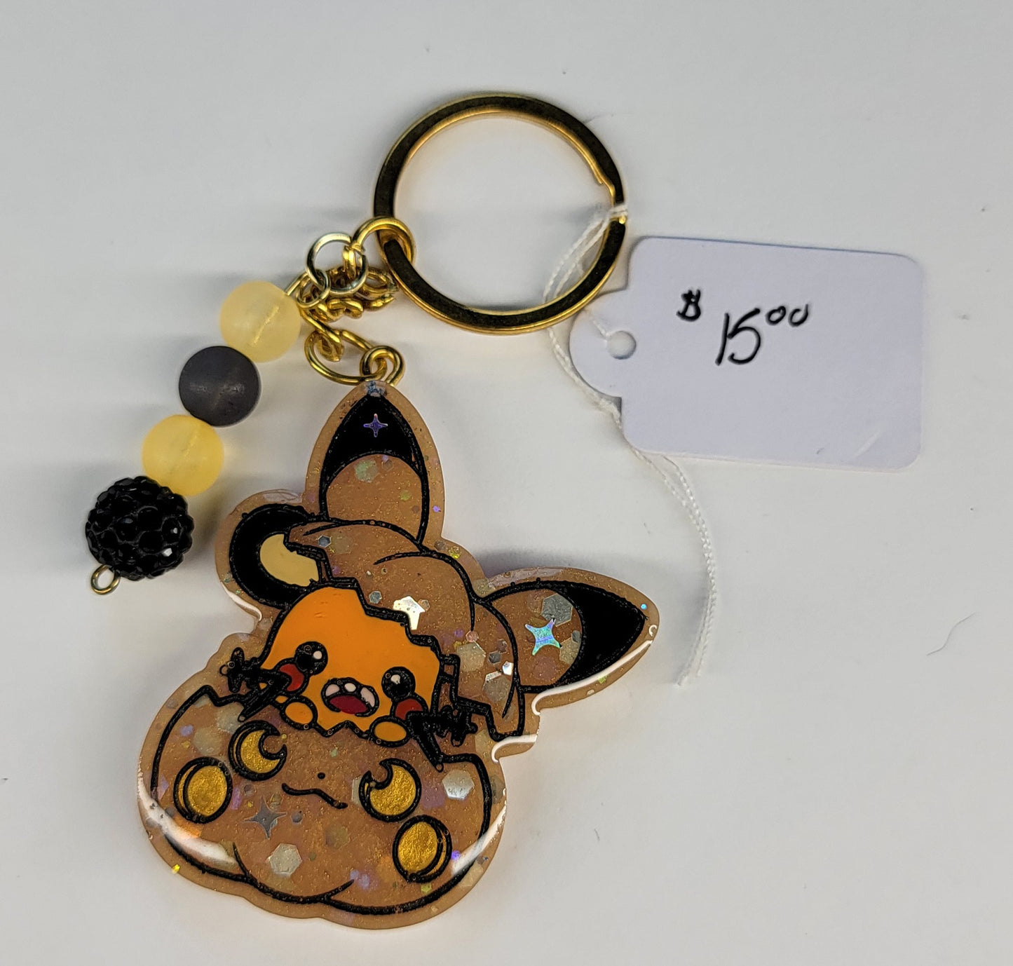 Dedenne in Pumpkin Keychain 1