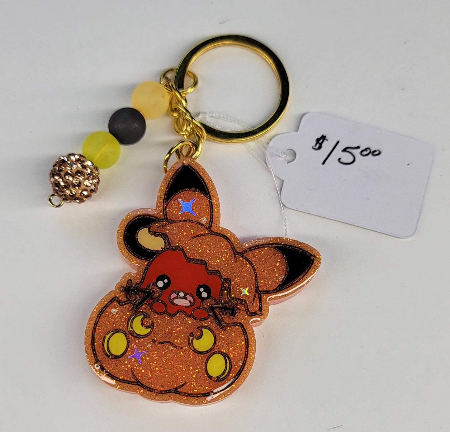 Dedenne in Pumpkin Keychain 2