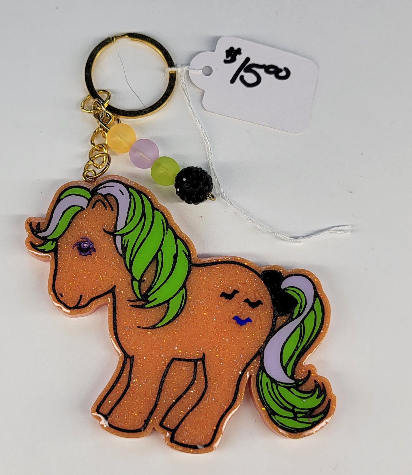 Spooky Earth Pony Keychain