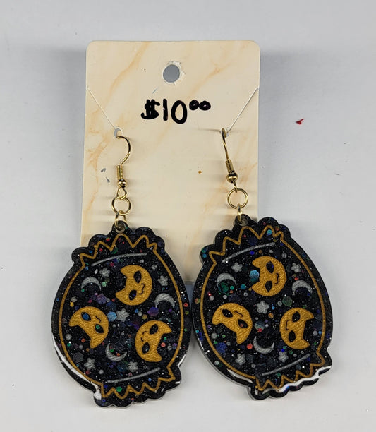 Black Kitty Candy Earrings