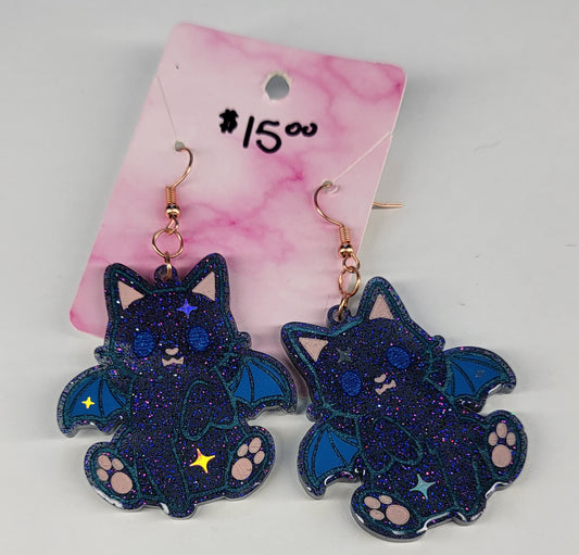 Dragon Kitty Earrings