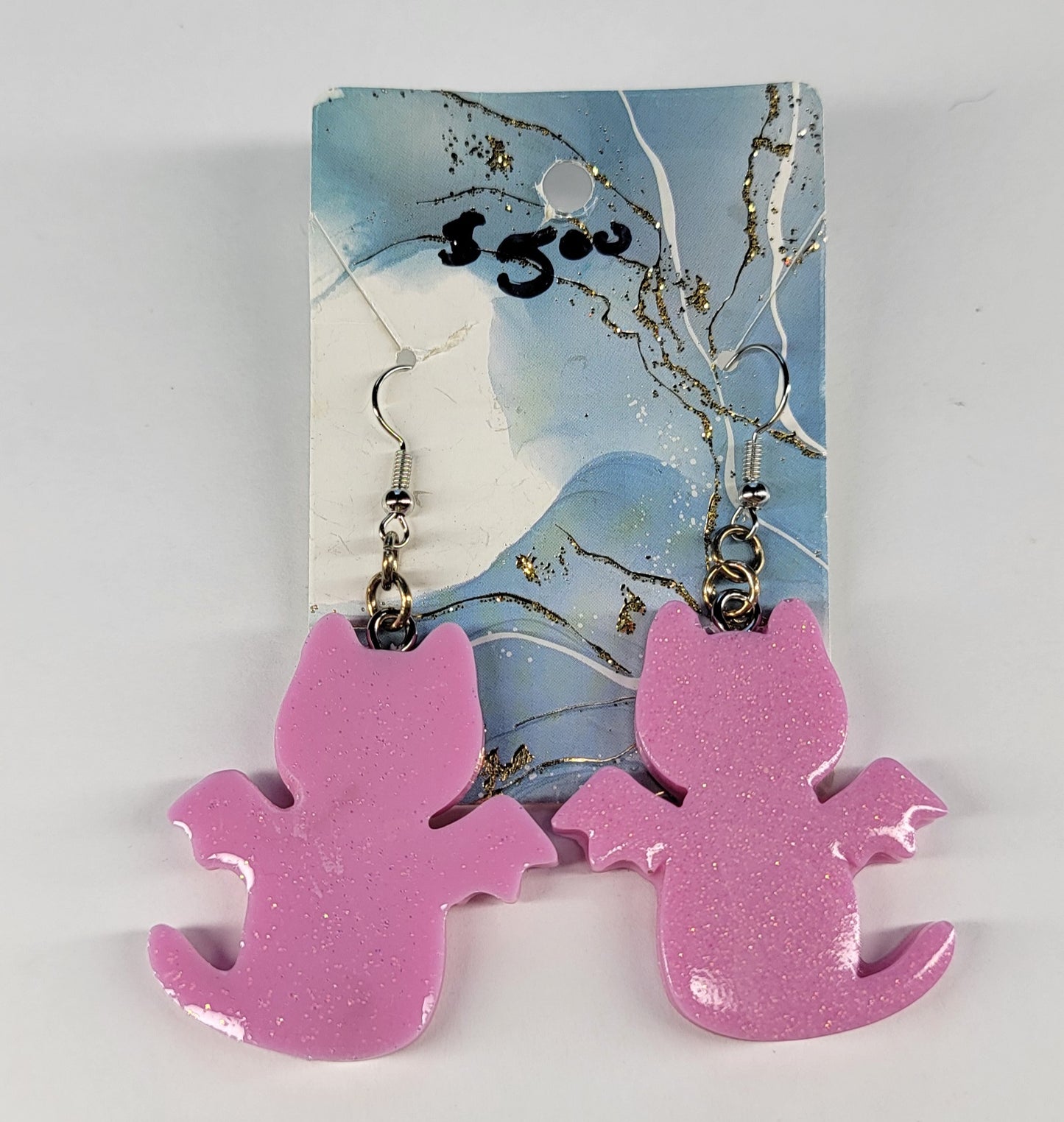 Simple Dragon Kitty Earrings