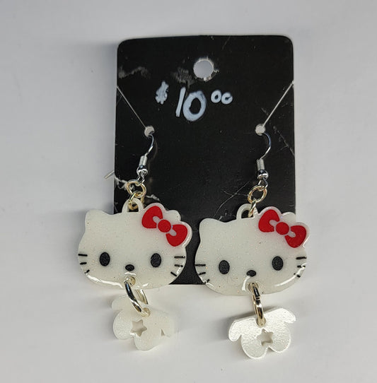 Spooky Hello Kitty Earrings