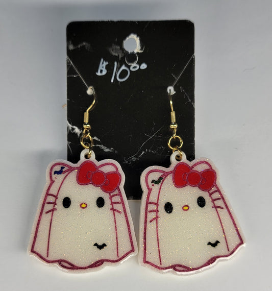 Hello Kitty Ghost Earrings