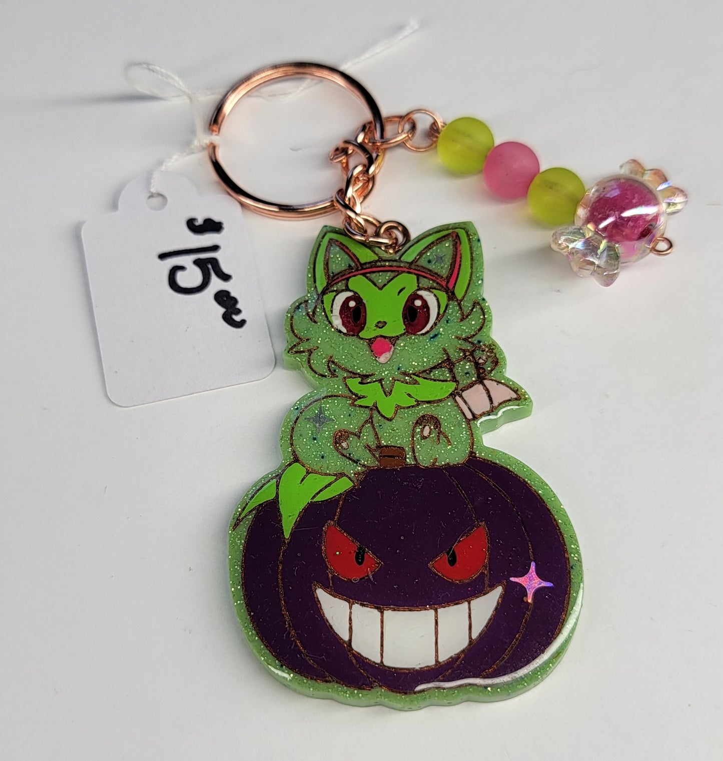 Sprigatito Costume Keychain