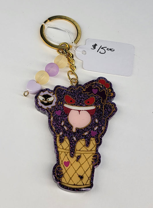 Gengar Ice Cream Keychain