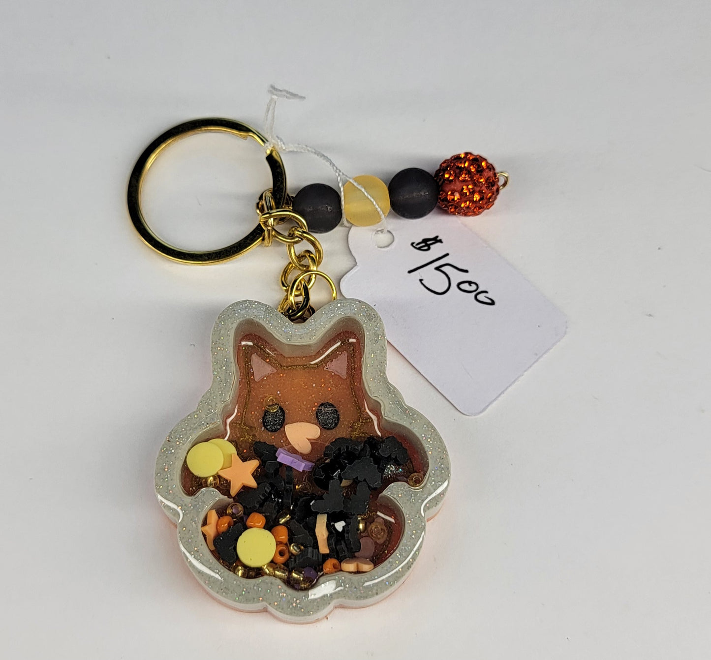 Moonlight Dragon Kitty Shaker Keychain