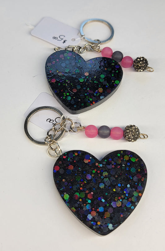 Black Heart Keychain