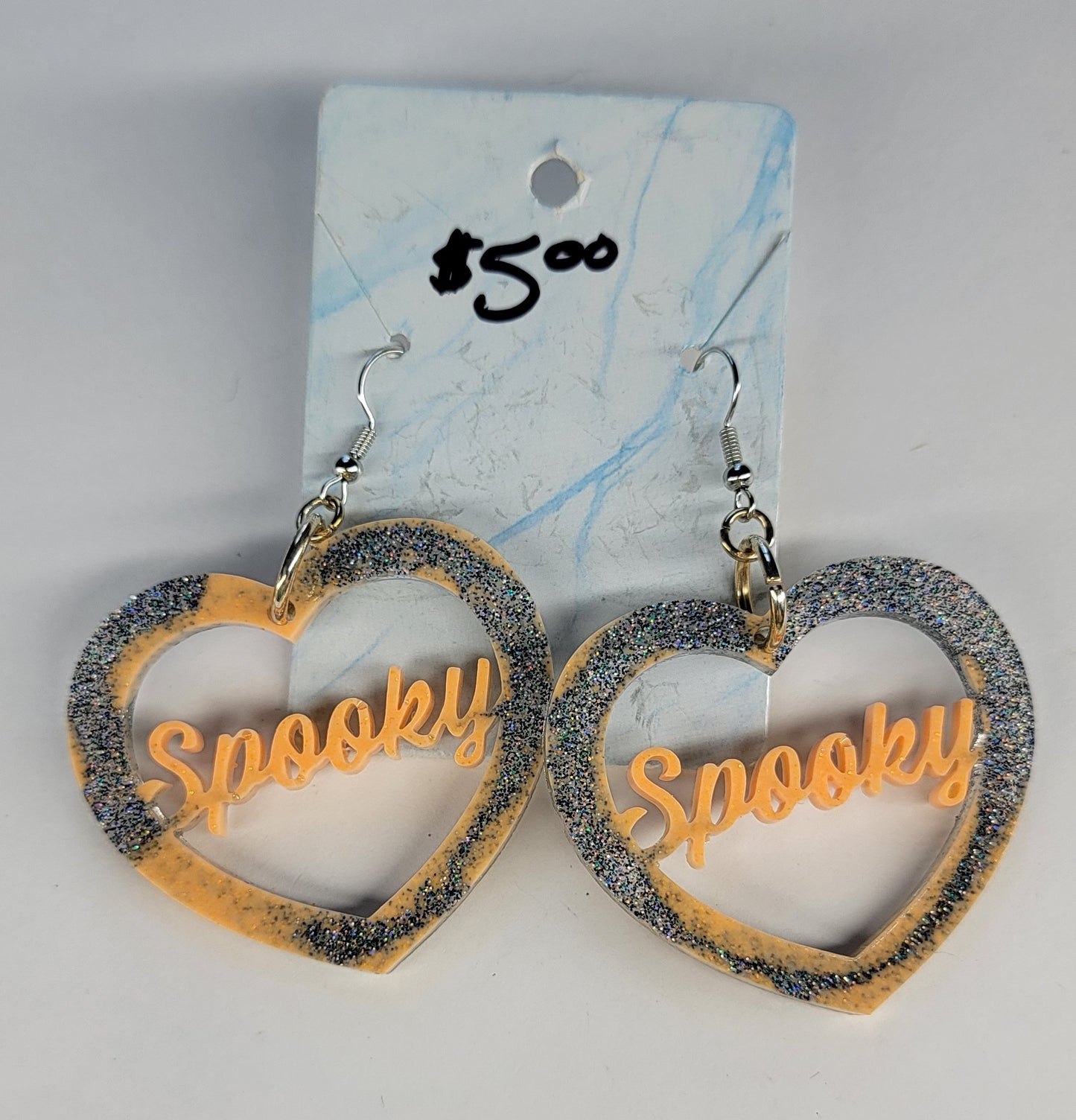 Spooky Heart Earrings