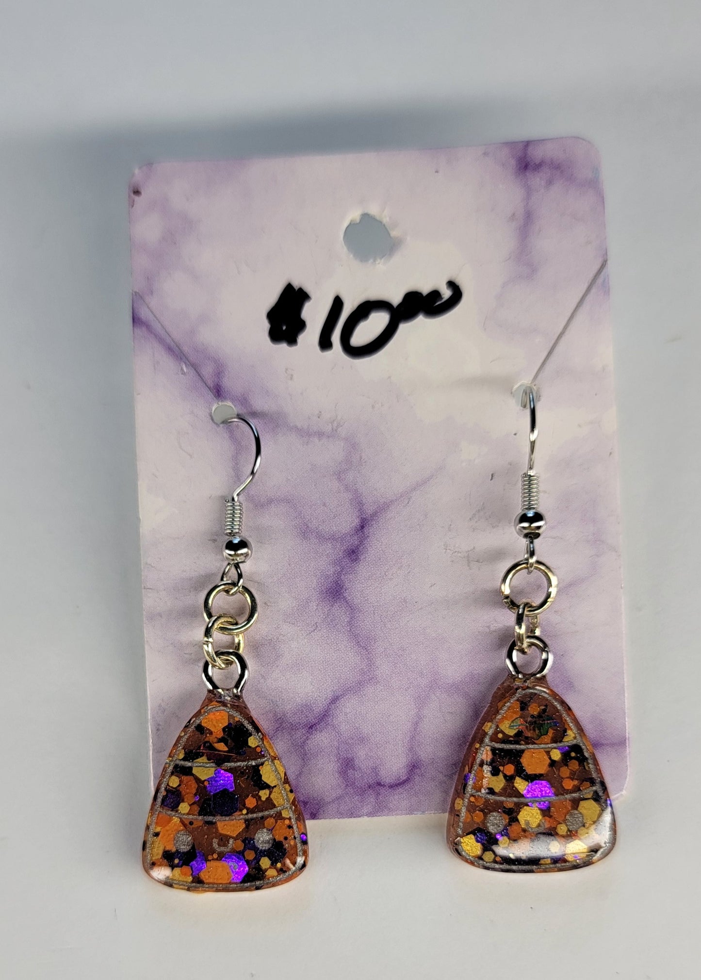 Spooky Candy Corn Earrings