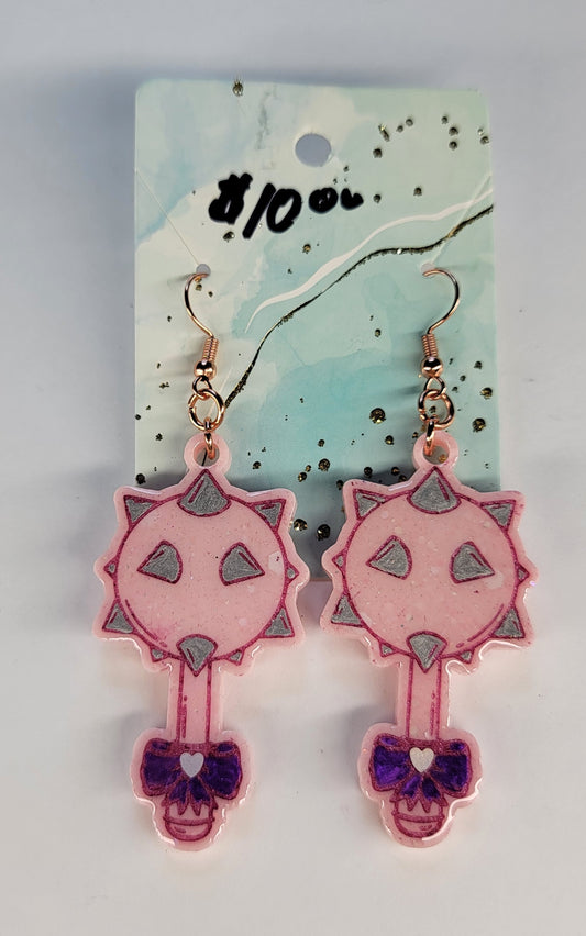 Chibi Mace Earrings