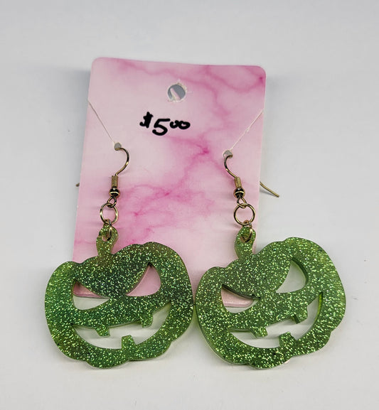 Green Pumpkin Earrings