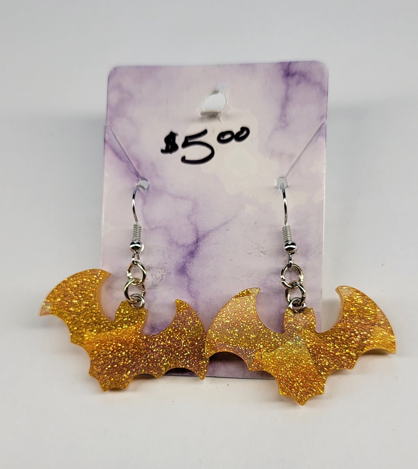 Gold Bat Earrings