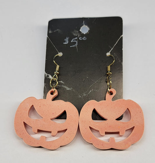 Orange Pumpkin Earrings