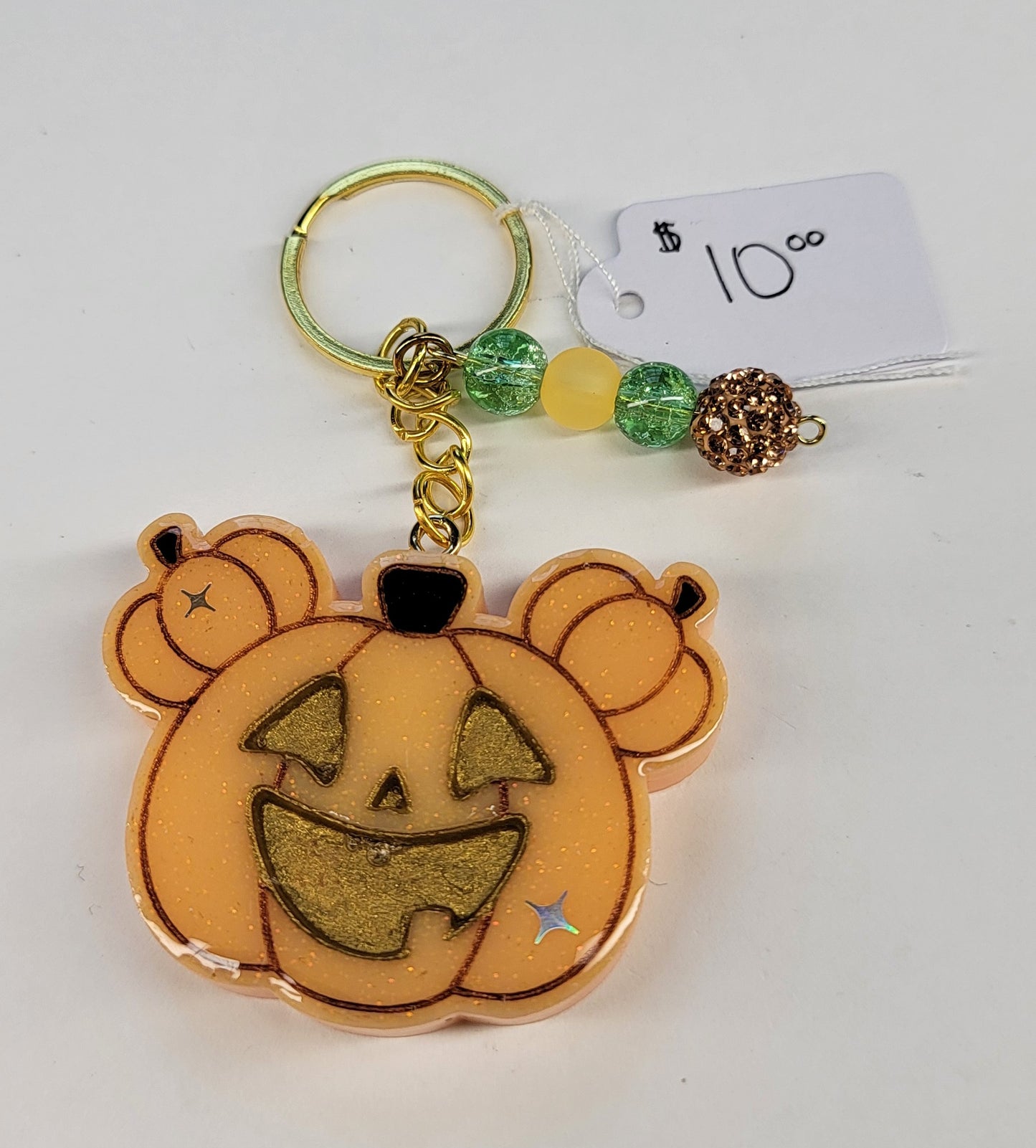 Pumpkin Mickey Keychain